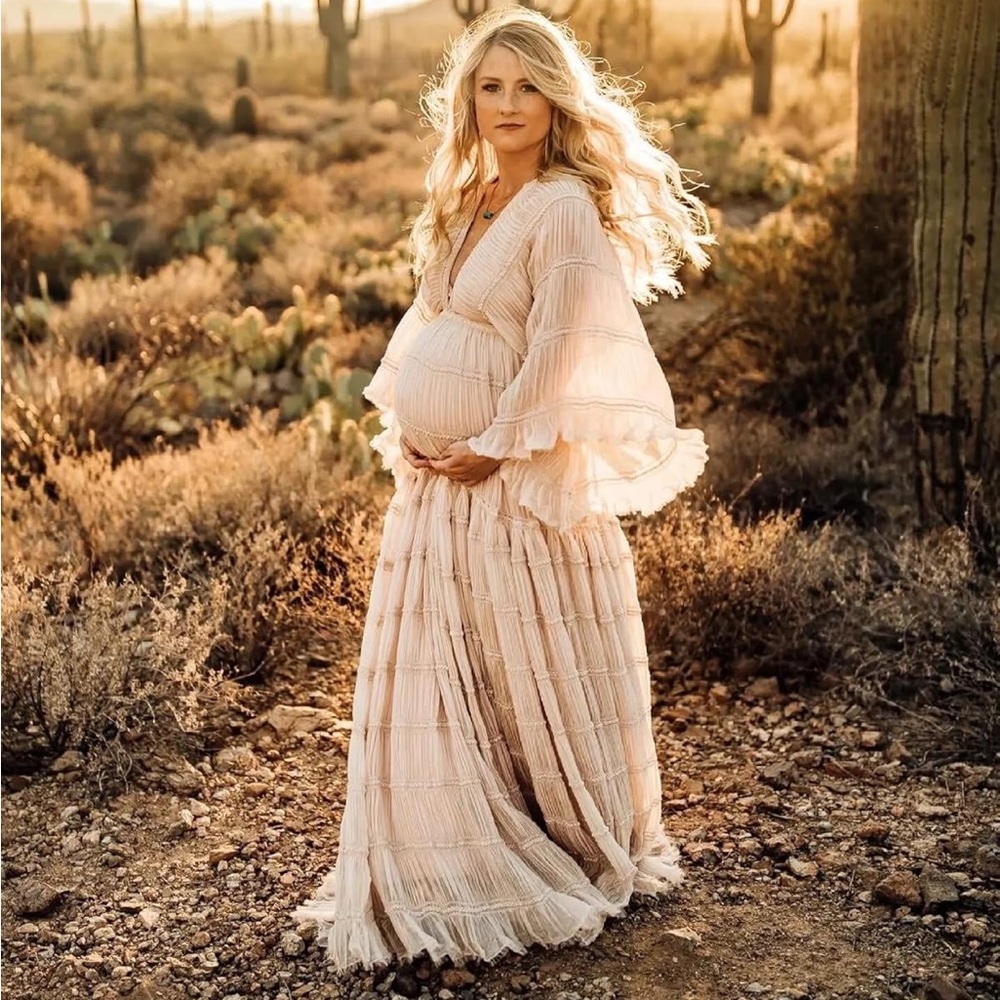 Boho Maternity Dresses for Photoshoot
